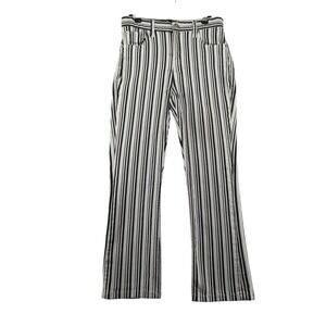 BDG Urban Outfitters Railroad Striped Denim Cropped Straight Leg Jeans Womens 26